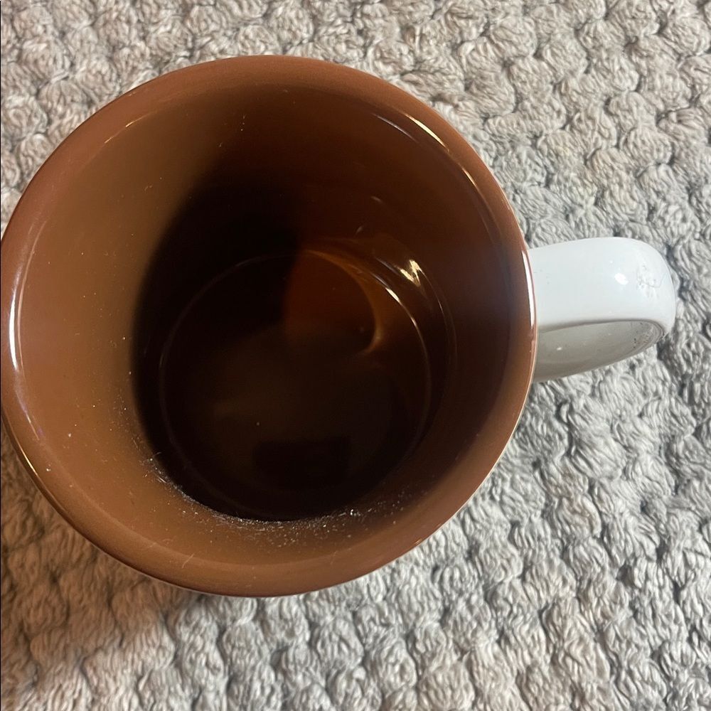 Cracker Barrel Cream and Brown Mug - Picture 3 of 4